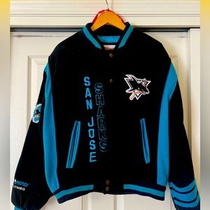 SHARKS NHL jacket.  Offical size Lg